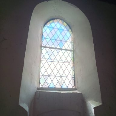 Baie en "créa" transept Nord ouverture Ouest
